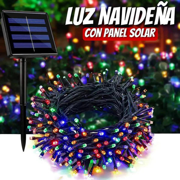 Luces Navideñas con Panel Solar, Para Interiores y Exteriores!