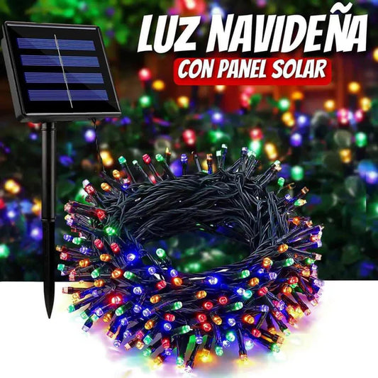 Luces Navideñas con Panel Solar, Para Interiores y Exteriores!